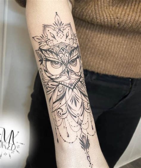 tattoo owl|owl forearm tattoo.